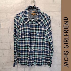 Jachs Girlfriend snap pearl button shirt